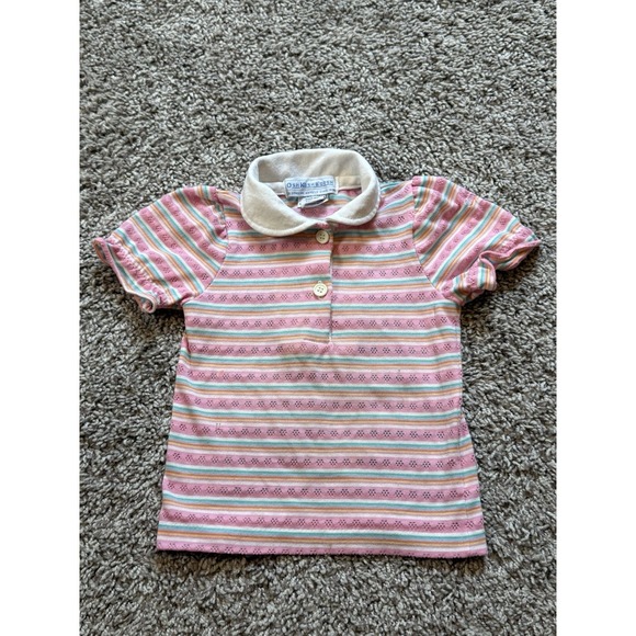 VTG Osh Kosh B'Gosh Toddler Girls Scalloped Collared Button Embroidered 18M‎ - Picture 1 of 7